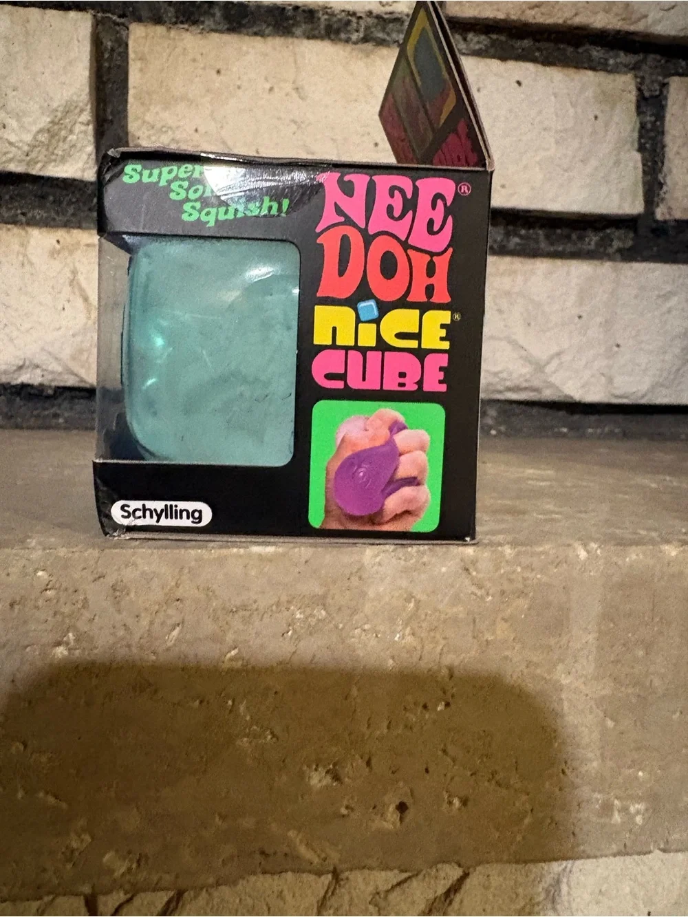 Needoh Nice Cube Super Solid Squish - Blue